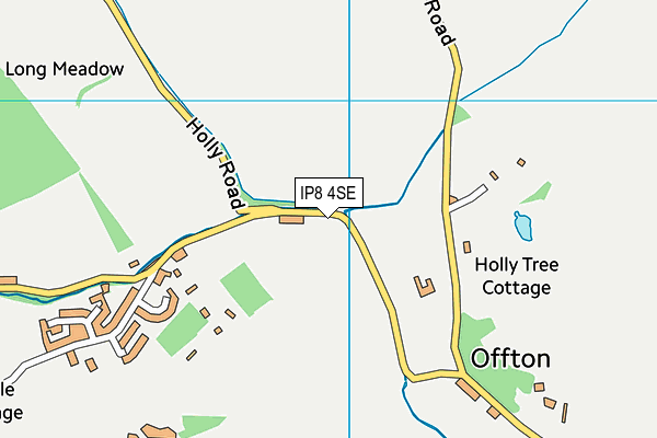 IP8 4SE map - OS VectorMap District (Ordnance Survey)