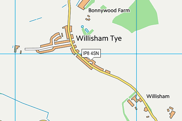 IP8 4SN map - OS VectorMap District (Ordnance Survey)