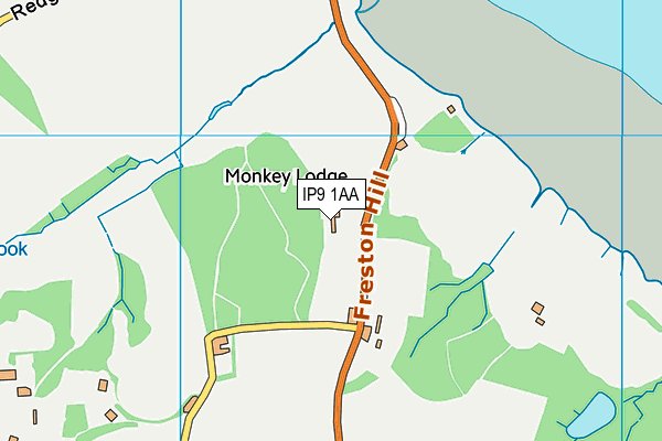 IP9 1AA map - OS VectorMap District (Ordnance Survey)