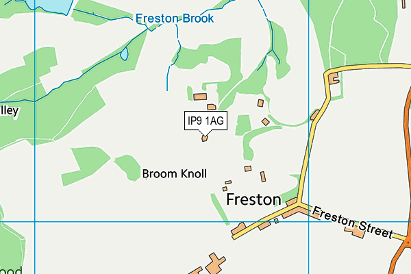 IP9 1AG map - OS VectorMap District (Ordnance Survey)