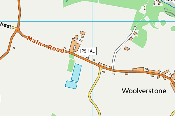 IP9 1AL map - OS VectorMap District (Ordnance Survey)