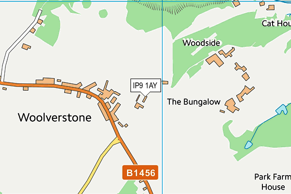 IP9 1AY map - OS VectorMap District (Ordnance Survey)