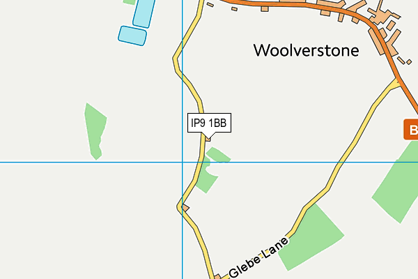 IP9 1BB map - OS VectorMap District (Ordnance Survey)