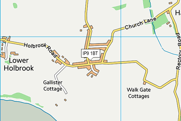 IP9 1BT map - OS VectorMap District (Ordnance Survey)