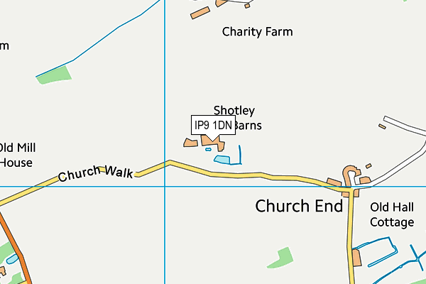 IP9 1DN map - OS VectorMap District (Ordnance Survey)