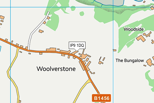 IP9 1DQ map - OS VectorMap District (Ordnance Survey)