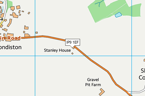 IP9 1EF map - OS VectorMap District (Ordnance Survey)