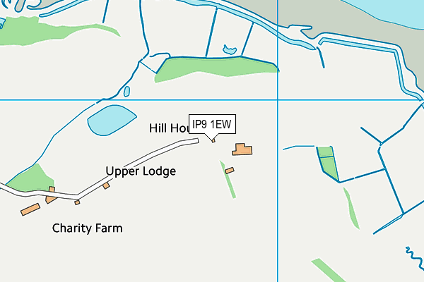 IP9 1EW map - OS VectorMap District (Ordnance Survey)