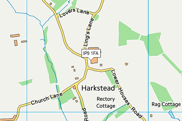 IP9 1FA map - OS VectorMap District (Ordnance Survey)