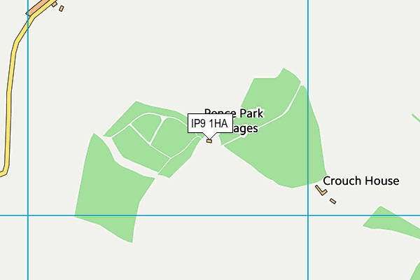 IP9 1HA map - OS VectorMap District (Ordnance Survey)