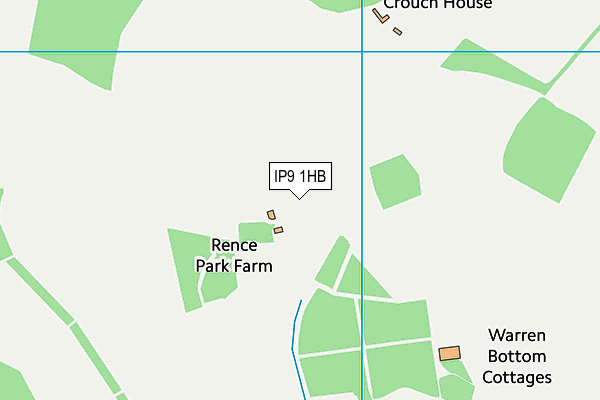 IP9 1HB map - OS VectorMap District (Ordnance Survey)