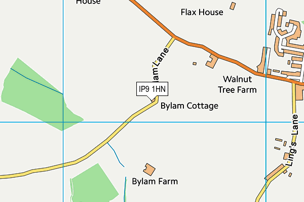 IP9 1HN map - OS VectorMap District (Ordnance Survey)