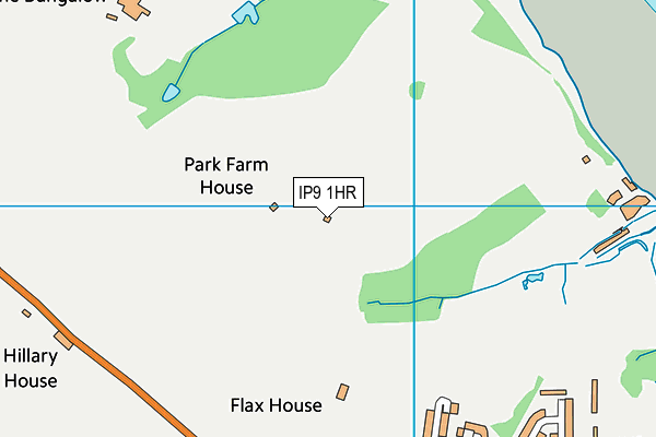 IP9 1HR map - OS VectorMap District (Ordnance Survey)