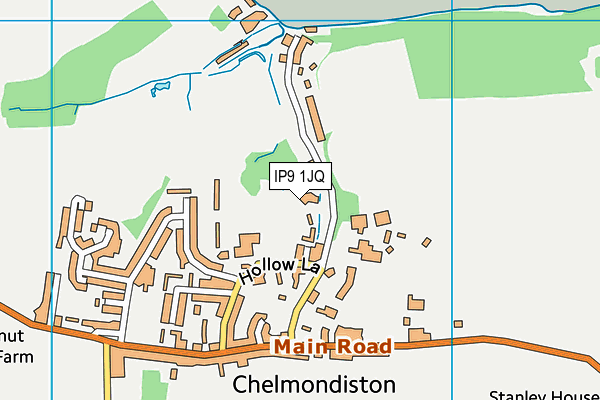 IP9 1JQ map - OS VectorMap District (Ordnance Survey)