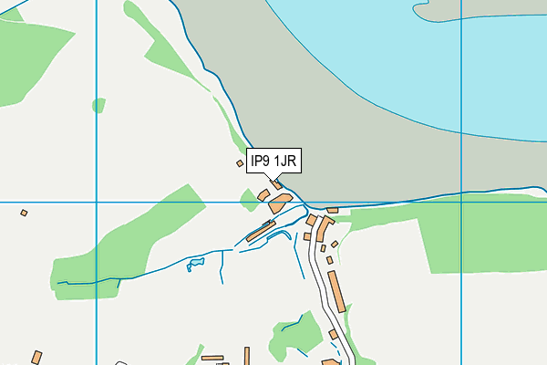 IP9 1JR map - OS VectorMap District (Ordnance Survey)