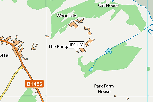 IP9 1JY map - OS VectorMap District (Ordnance Survey)