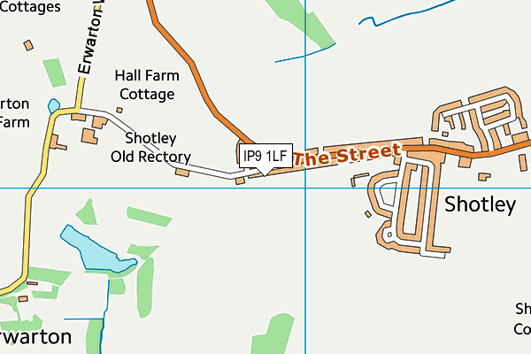 IP9 1LF map - OS VectorMap District (Ordnance Survey)