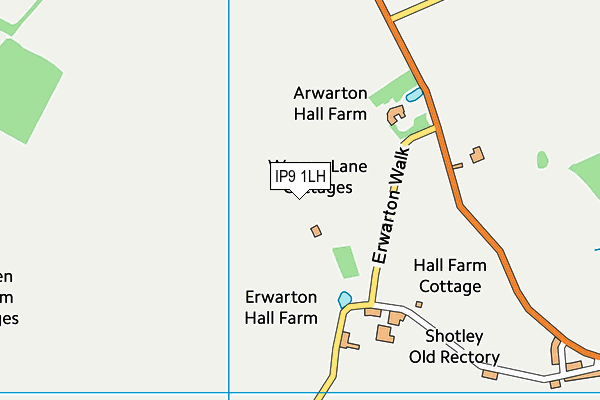 IP9 1LH map - OS VectorMap District (Ordnance Survey)