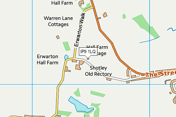 IP9 1LQ map - OS VectorMap District (Ordnance Survey)