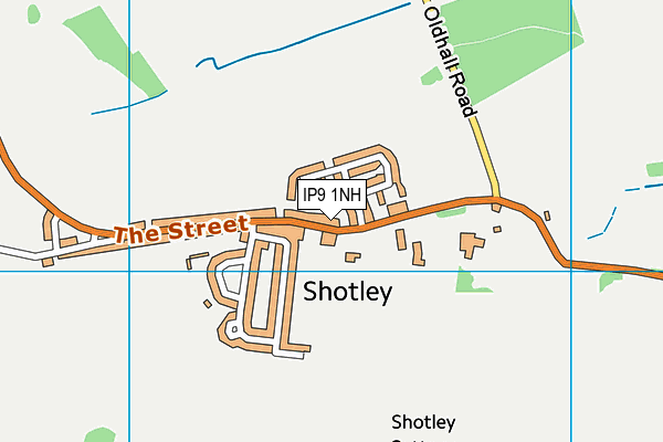 IP9 1NH map - OS VectorMap District (Ordnance Survey)