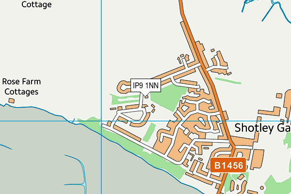 IP9 1NN map - OS VectorMap District (Ordnance Survey)