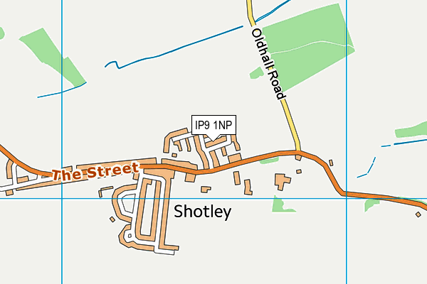 IP9 1NP map - OS VectorMap District (Ordnance Survey)