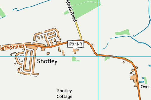 Shotley Community Primary School map (IP9 1NR) - OS VectorMap District (Ordnance Survey)