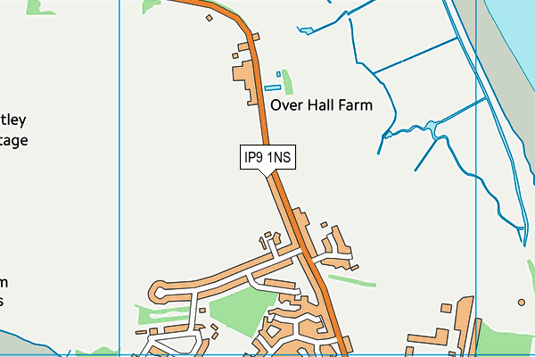 IP9 1NS map - OS VectorMap District (Ordnance Survey)