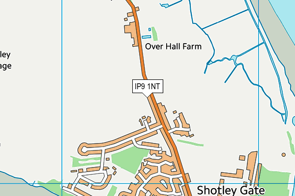 IP9 1NT map - OS VectorMap District (Ordnance Survey)