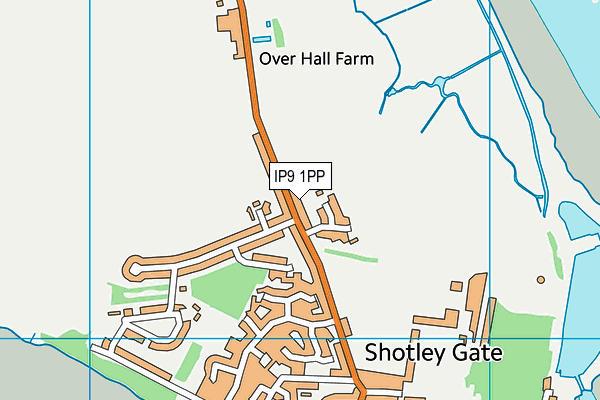 IP9 1PP map - OS VectorMap District (Ordnance Survey)