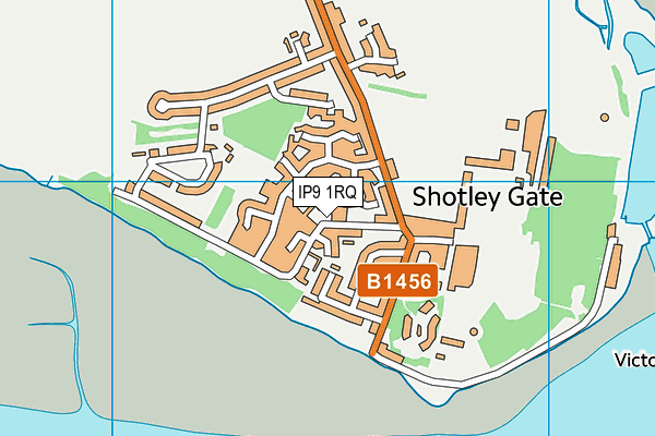 IP9 1RQ map - OS VectorMap District (Ordnance Survey)