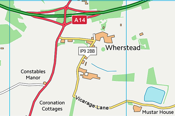 IP9 2BB map - OS VectorMap District (Ordnance Survey)