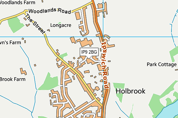 Map of AD SERVICE HOLBROOK LTD at district scale