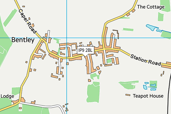 IP9 2BL map - OS VectorMap District (Ordnance Survey)