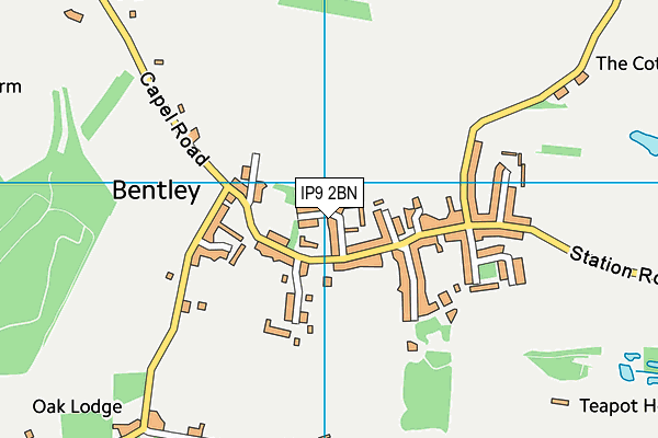 IP9 2BN map - OS VectorMap District (Ordnance Survey)