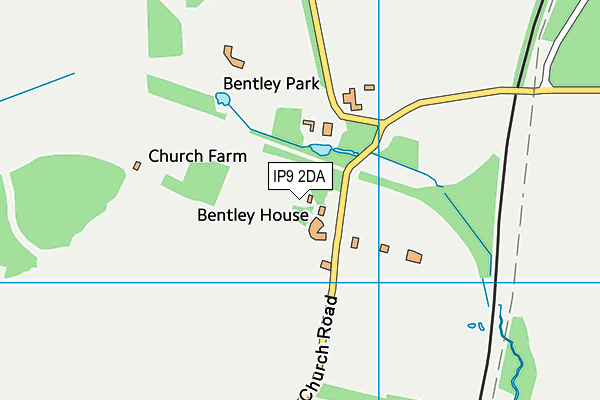 IP9 2DA map - OS VectorMap District (Ordnance Survey)