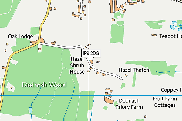 IP9 2DG map - OS VectorMap District (Ordnance Survey)