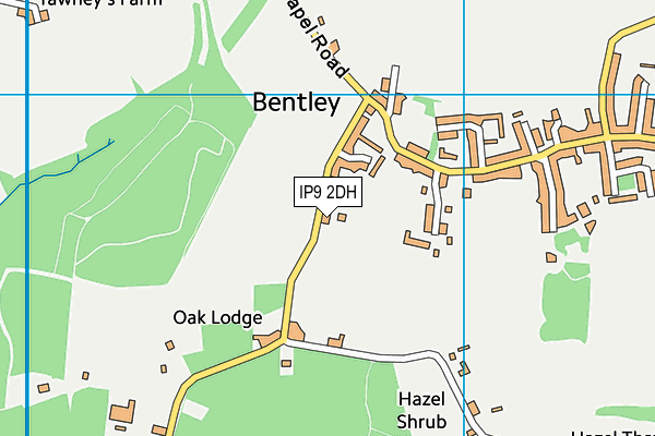 IP9 2DH map - OS VectorMap District (Ordnance Survey)