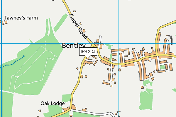 IP9 2DJ map - OS VectorMap District (Ordnance Survey)