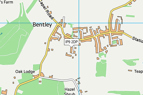 IP9 2DP map - OS VectorMap District (Ordnance Survey)