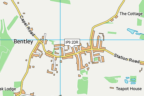 IP9 2DR map - OS VectorMap District (Ordnance Survey)
