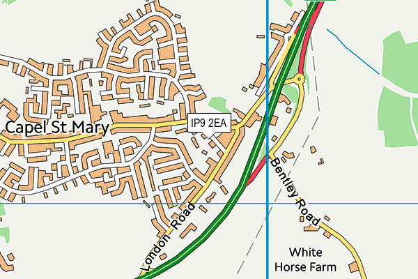 IP9 2EA map - OS VectorMap District (Ordnance Survey)