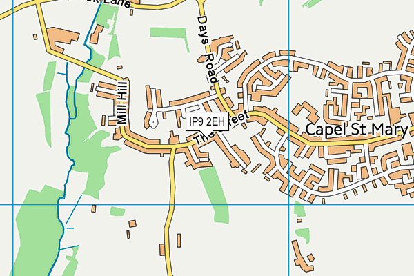 IP9 2EH map - OS VectorMap District (Ordnance Survey)