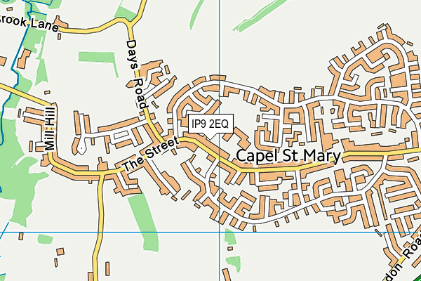 IP9 2EQ map - OS VectorMap District (Ordnance Survey)