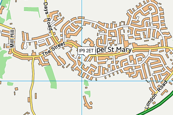 IP9 2ET map - OS VectorMap District (Ordnance Survey)