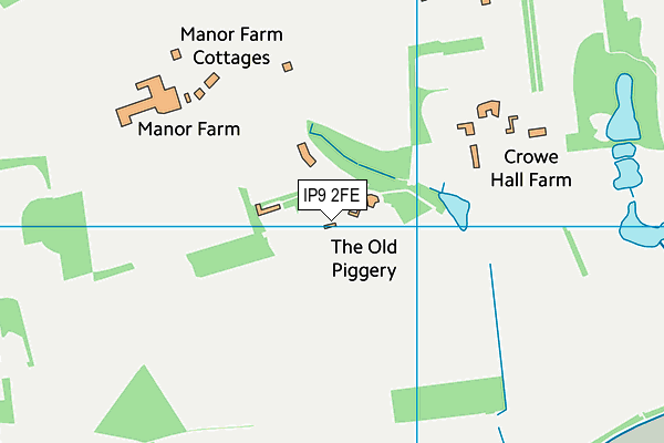 IP9 2FE map - OS VectorMap District (Ordnance Survey)