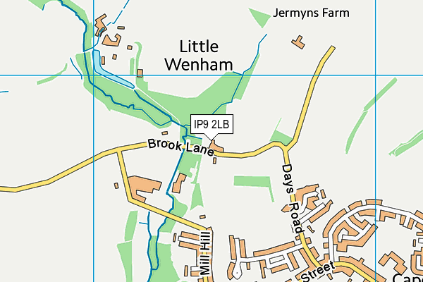 IP9 2LB map - OS VectorMap District (Ordnance Survey)