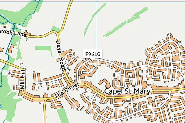 IP9 2LG map - OS VectorMap District (Ordnance Survey)