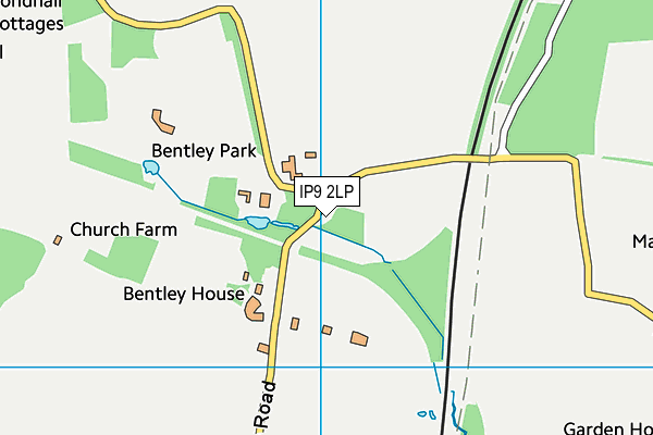 IP9 2LP map - OS VectorMap District (Ordnance Survey)