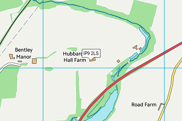 IP9 2LS map - OS VectorMap District (Ordnance Survey)